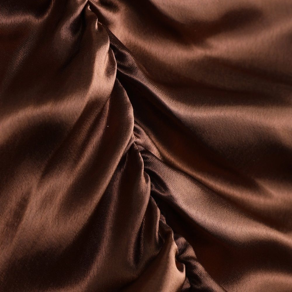 NWT Cider Satin Asymmetrical Mini Dress - Picture 2 of 5